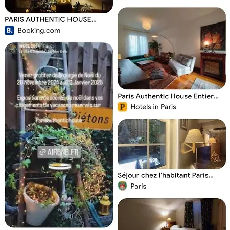 Casa de Férias Authentic House 2 Maisons 1 Ideale Pour Groupes, Capacite 30 Personnes Paris